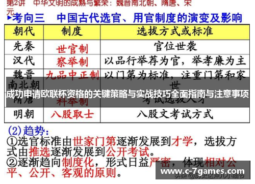 成功申请欧联杯资格的关键策略与实战技巧全面指南与注意事项 成功申请欧联杯资格的关键策略与实战技巧全面指南与注意事项